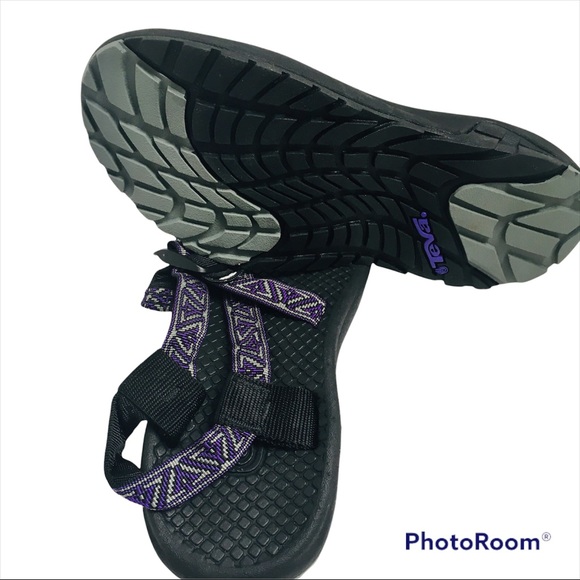 NWT Teva Women's Casual Athletic Hiking Sandals Size 8 Purple/Grey/Black NEW - Picture 4 of 13